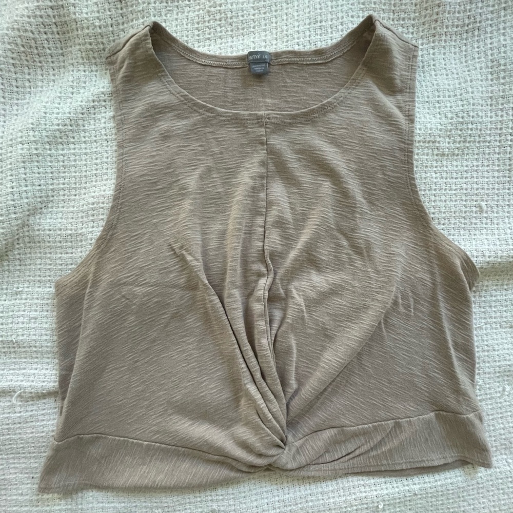 Aerie twist front cropped tank top